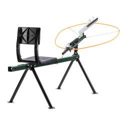 Lanceur de plateaux Ball Trap avec siège, Lanceur de Ball trap avec assise