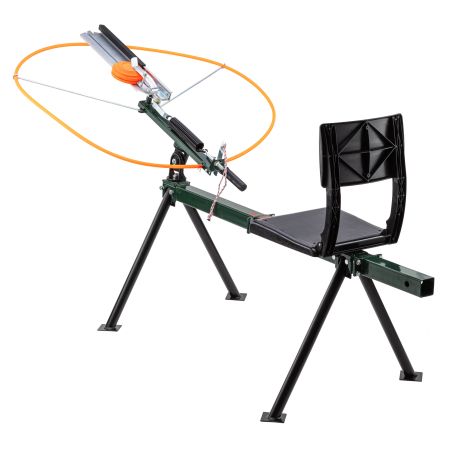 Lanceur de plateaux Ball Trap avec siège, Lanceur de Ball trap avec assise