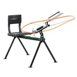 Lanceur de plateaux Ball Trap avec siège, Lanceur de Ball trap avec assise