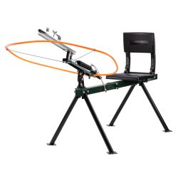 Lanceur de plateaux Ball Trap avec siège, Lanceur de Ball trap avec assise