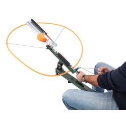 Lanceur de plateaux Ball Trap avec siège, Lanceur de Ball trap avec assise