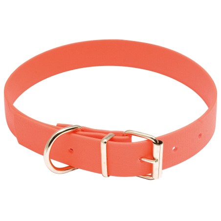 Collier pour chien Biothane orange fluo - Country Collier Biothane - Longueur 60 cm