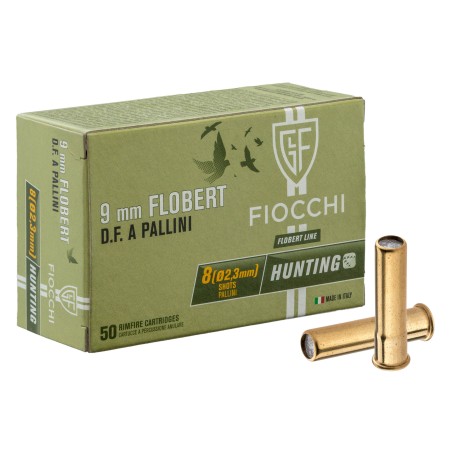 Cartouches 9 mm Flobert à grenaille de plomb N°6 bte de 50