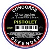 Boîte de 25 cartouches cal. 9 mm PAK à blanc bte de 25