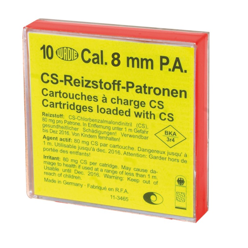 Boîte de 10 cartouches 8 mm PAK à gaz Boîte de 10 cartouches 8 mm PAK à gaz