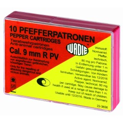Boîte de 10 cartouches 9 mm RK à poivre