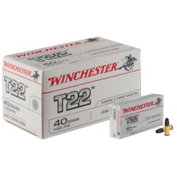 Cartouches Target 22 cal. 22 LR 40gr RN (Tête Ronde) bte de 500