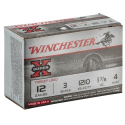 Winchester Super X Turkey  plomb cuivré - Cal. 12/76 N°4 bte de 10