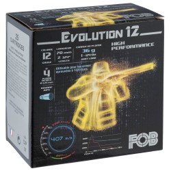 Cartouches Fob Evolution 12 - Cal. 12/70 N°4 bte de 25