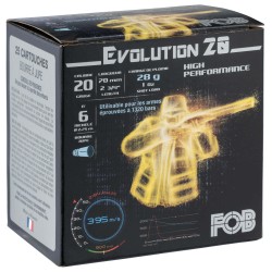 Cartouches Fob Evolution 20 - Cal. 20/70 N°5 bte de 25