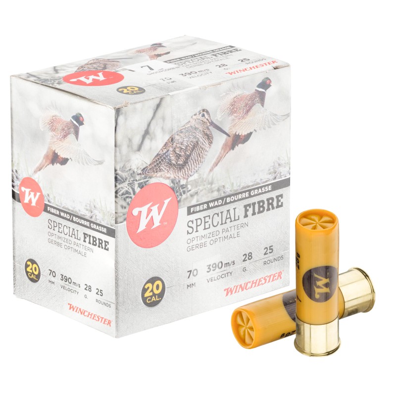 Winchester Spéciale Fibre - Cal. 20/70 N°6 bte de 25 Winchester Spéciale Fibre - Cal. 20/70 N°6 bte de 25