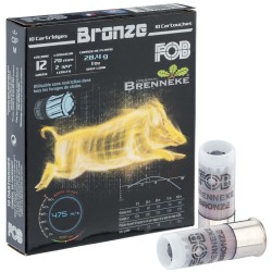 Cartouche Fob Brenneke Bronze - Cal. 12/70 bte de 10