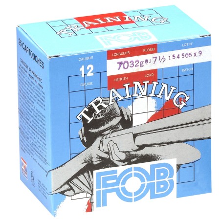 Cartouches Fob de sport Training - Cal.12/70 N°7,5 bte de 25