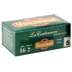 Cartouches Vouzelaud - La Centenaire tube plastique - Cal. 16/65 N°5 bte de 10