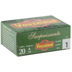Cartouches Vouzelaud - Surpuissante - Cal. 20/70 N°5 bte de 10