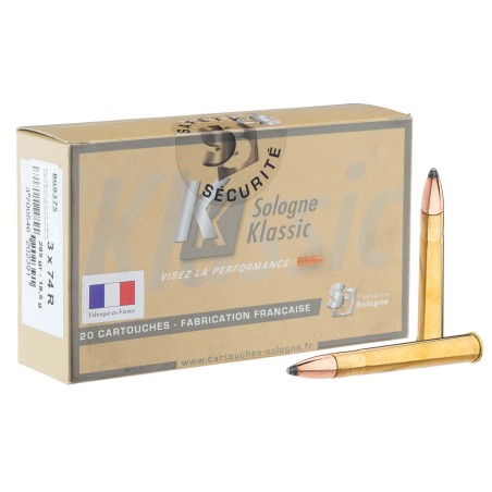 Sologne 9.3 x 74 R 285gr Nosler Partition
