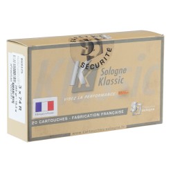 Sologne 9.3 x 74 R 285gr Nosler Partition