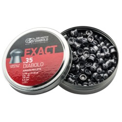 Plombs Exact tête ronde 9 mm (Cal. 35) bte de 100