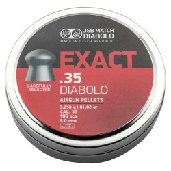 Plombs Exact tête ronde 9 mm (Cal. 35) bte de 100