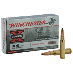 MunitionWinchester Cal. . 308Win - chasse et tir bte de 20