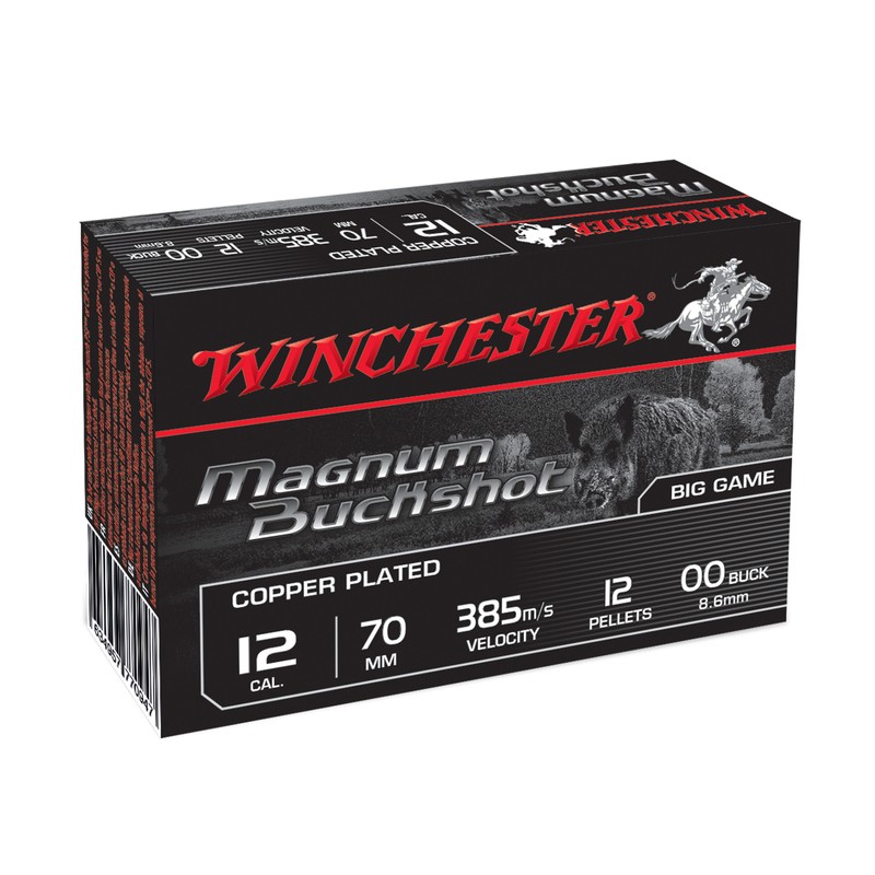 Winchester chevrotines cuivrées Haute vitesse - Cal. 12/70 bte de 5 Winchester chevrotines cuivrées Haute vitesse - Cal. 12/70 bte de 5