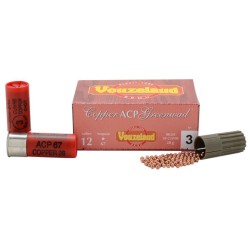 Cartouches Vouzelaud - Copper ACP Greenwad Tube plastique - Cal. 12/67 N°5 bte de 10