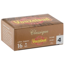 Cartouches Vouzelaud - Classique petit culot - Cal. 16/65 N°5 bte de 10