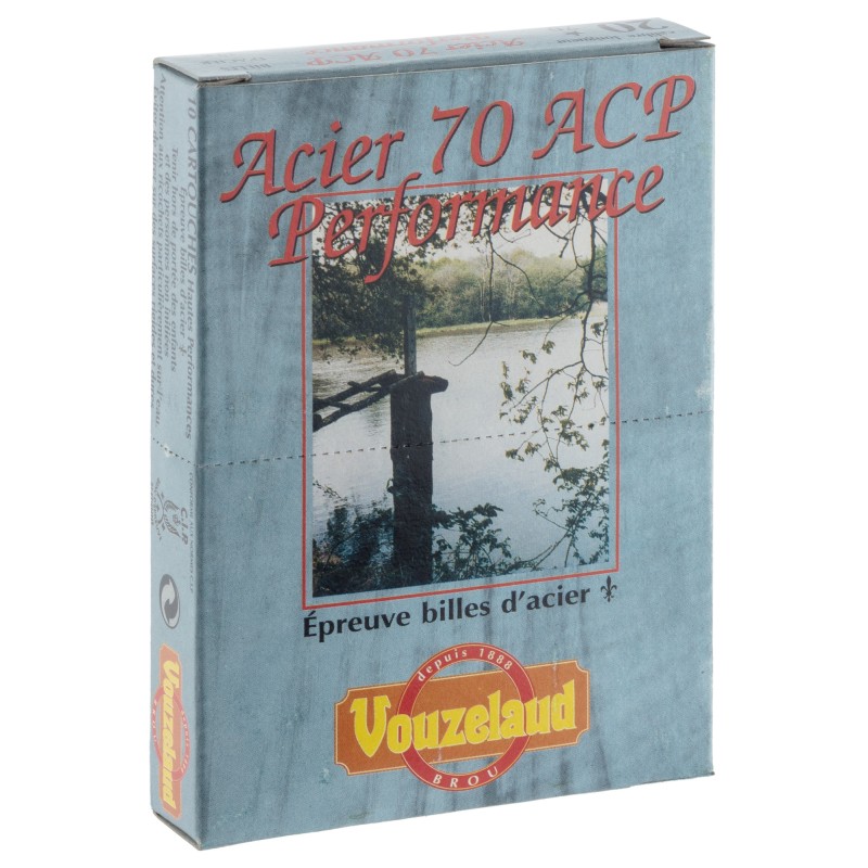 Cartouches Vouzelaud Acier 70 ACP Hautes Performances - Cal. 20/70 N°4 bte de 10 Cartouches Vouzelaud Acier 70 ACP Hautes Performances - Cal. 20/70 N°4 bte de 10