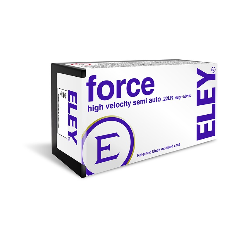 Cartouches Eley 22 lr Force bte de 500 Cartouches Eley 22 lr Force bte de 500