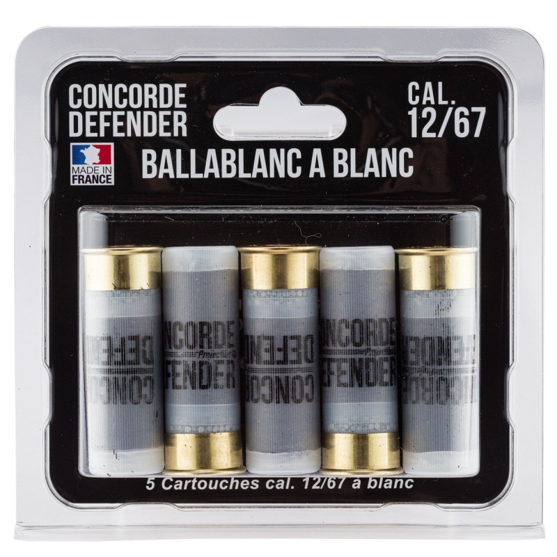 5 cartouches Ballablanc cal. 12/67 à blanc 5 cartouches Ballablanc cal. 12/67 à blanc