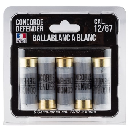 5 cartouches Ballablanc cal. 12/67 à blanc
