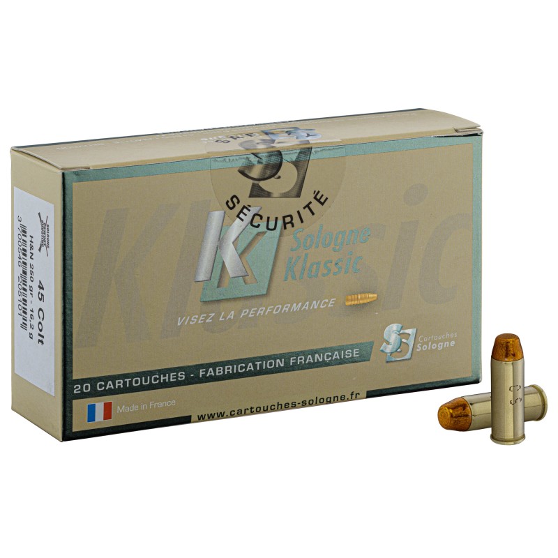Munitions Sologne Calibre . 45 Colt Chasse et Tir Munitions Sologne Calibre . 45 Colt Chasse et Tir