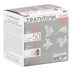 Cartouches Fob Tradition - Cal 12 mm N°4 bte de 25