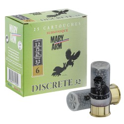 Cartouches Mary-Arm subsoniques - Cal. 12/67 N°6 bte de 25