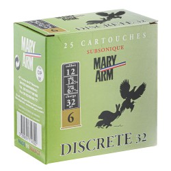Cartouches Mary-Arm subsoniques - Cal. 12/67 N°6 bte de 25