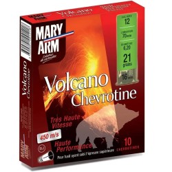 Cartouches Mary Arm chevrotine Volcano Haute vitesse - Cal. 12/70 bte de 10