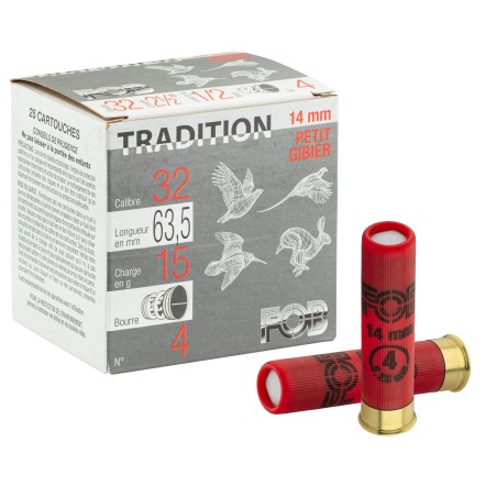 Cartouches Fob Tradition - Cal 14 mm x 25 N°5 bte de 25