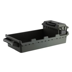 Set 4 caisses à munitions avec bac de transport