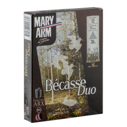 Cartouches Mary Arm Bécasse DUO 36g- Cal. 12/70 N°8 & 10 bte de 10