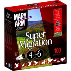 Cartouches Mary Arm Super Migration 36g Duo - Cal. 12/70 N°4 & 6 bte de 100