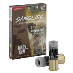 Cartouches Mary Arm Brenneke Sanglier 39 HP - Cal. 12/70 bte de 10
