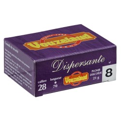 Cartouches Vouzelaud dispersante calibre 28/70 21g plomb grand culot N°9 bte de 10