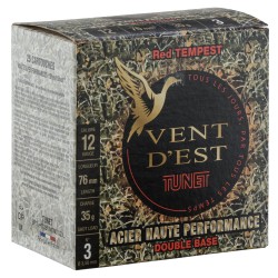 Cartouches TUNET HP Red Tempest 35g acier 12/76 N°3 bte de 25