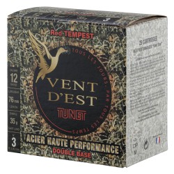 Cartouches TUNET HP Red Tempest 35g acier 12/76 N°3 bte de 25