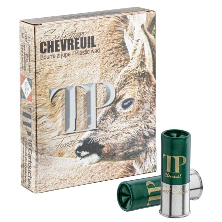 Cartouches TUNET TP Chevreuil 12/70 P1 38 g N°1 bte de 10