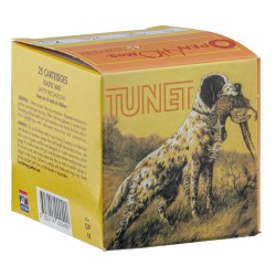 Cartouches TUNET Open .410 bourre à jupe 17 g N°6 bte de 25