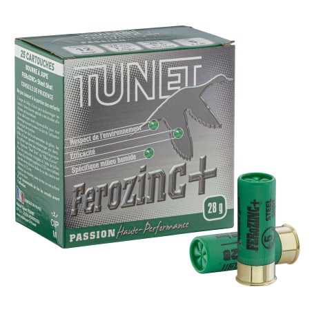 Cartouches TUNET PASSION acier 28g acier 12/70 N°5 bte de 25