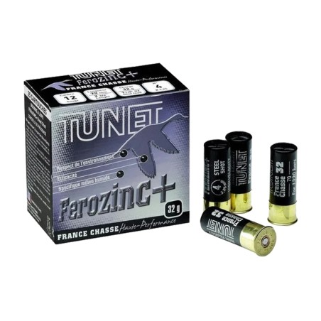 Cartouches TUNET Acier calibre 12/70 32 HP N°7 bte de 25