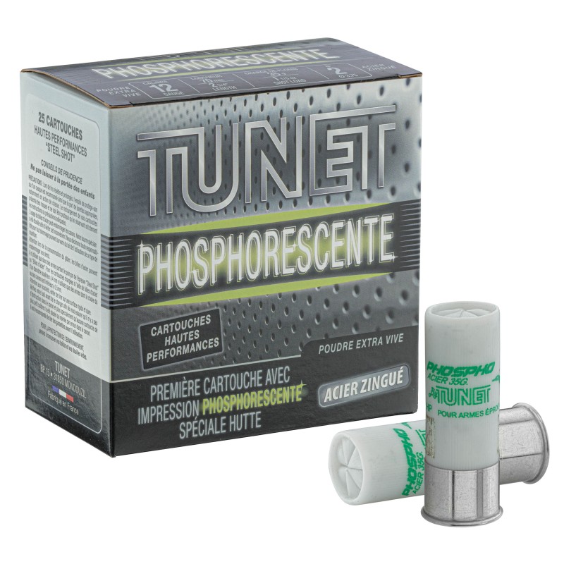 Cartouches Hautes Performances Niro phosphorescentes Acier/Zinc 12/70 35g N°2 bte de 25