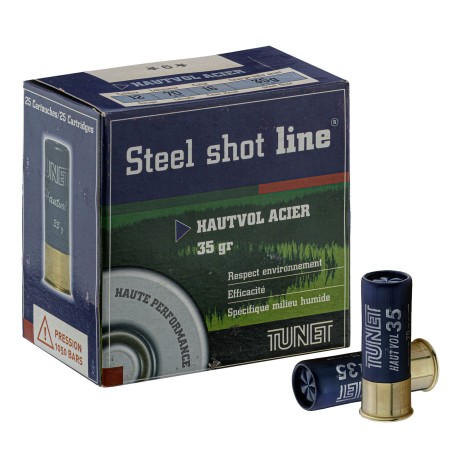 Cartouches Tunet Acier Haut Vol 12/70 HP 35g N°7 bte de 25
